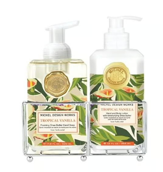 Stonewall Kitchen - Michel Design Works - Tropical Vanilla Hand Care Caddy 17.8 oz / 12 oz - 846467