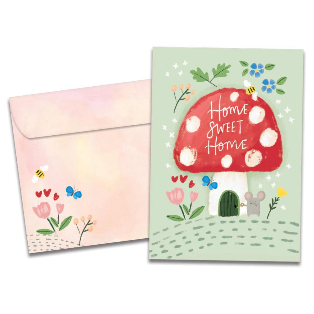 Tree-Free Greetings - New Home Card - Mushroom House 21609