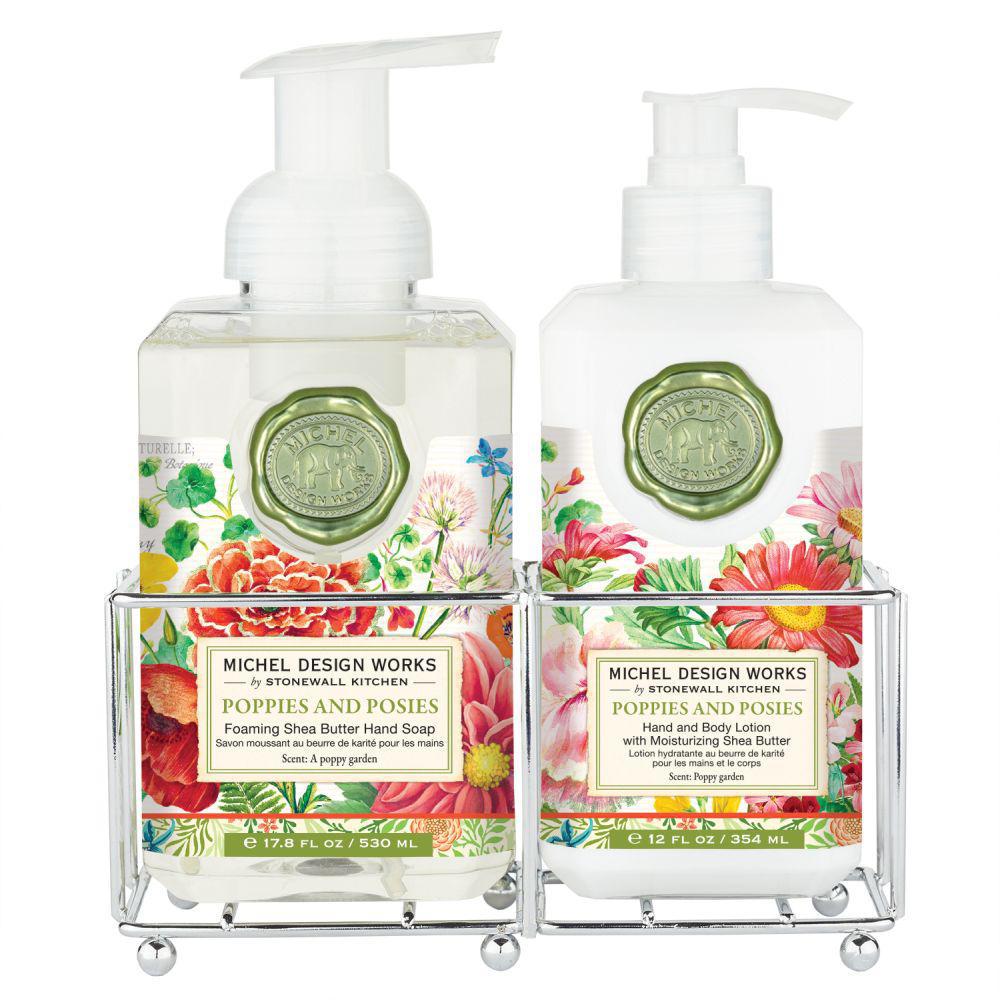 Stonewall Kitchen - Michel Design Works - Poppies and Posies Hand Care Caddy - 846385 DISVEN