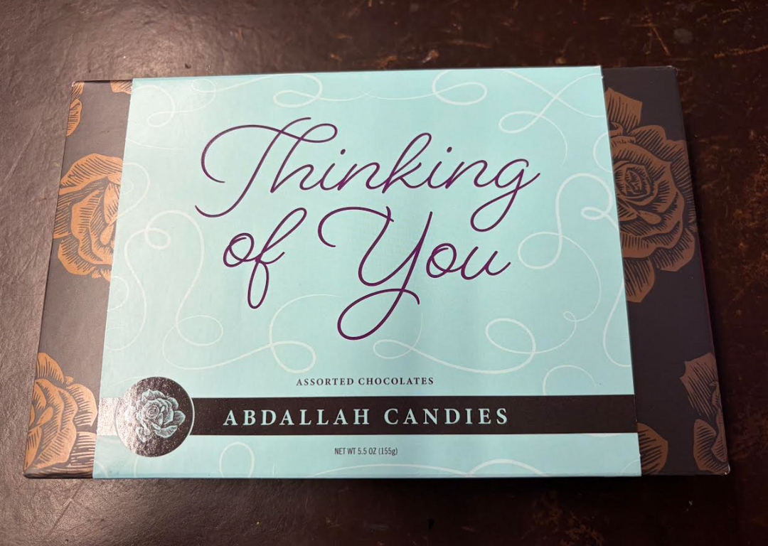 Abdallah Candies - Greeting Card Gift Box 5.5 oz - Thinking of You - 0308TU
