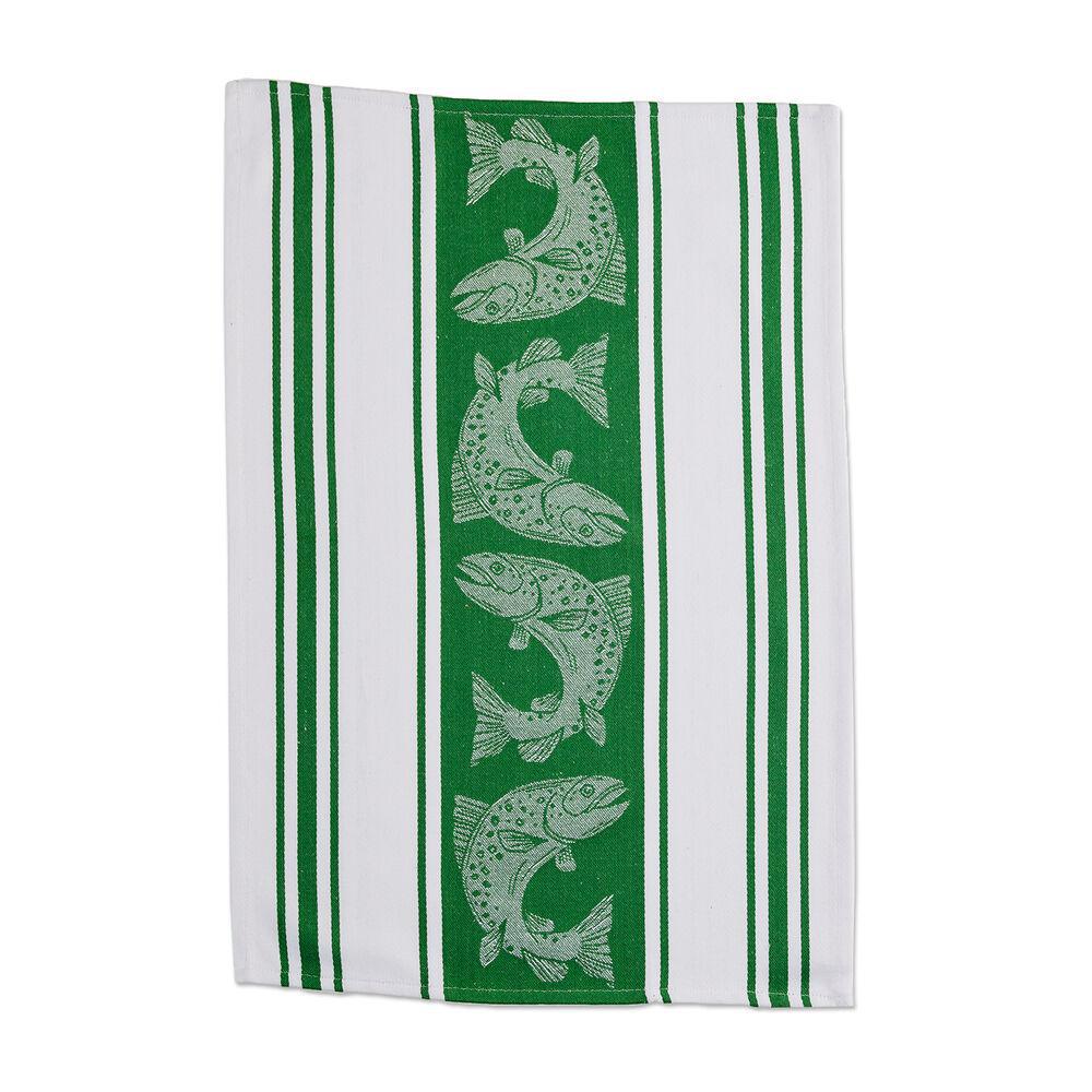 Stonewall Kitchen - Fish Jacquard Stripe Tea Towel 608834