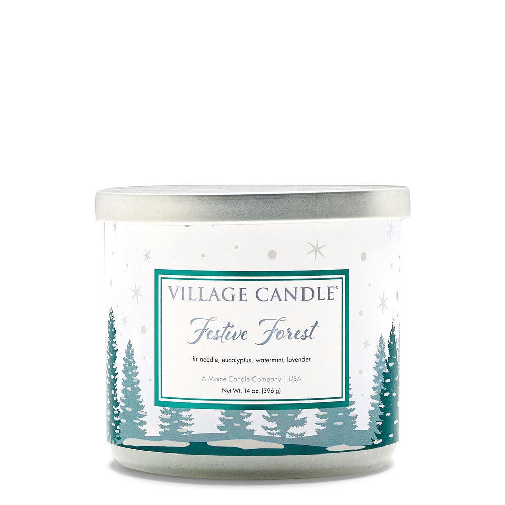 Stonewall Kitchen - Village Candle - Festive Forest Luminary Candle 14 oz - 4170100