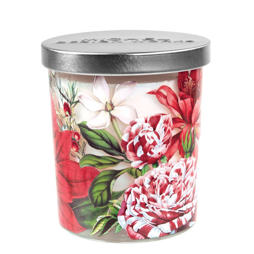 Stonewall Kitchen - Michel Design Works - Christmas Bouquet Decorative Glass Candle 6.5 oz - 831361 DISVEN
