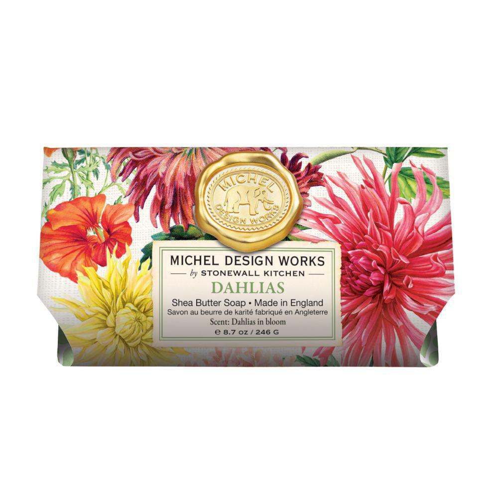 Michel Design Works - Dahlias Large Bath Soap Bar 8.7oz 802418 DISVEN