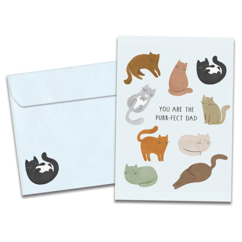 Tree-Free Greetings - Father's Day Card - Purrfect Dad 21537