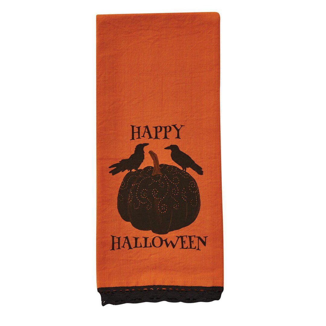Park Designs - Two crows and Pumpkins Dishtowel ( Happy Halloween ) - 7499-547
