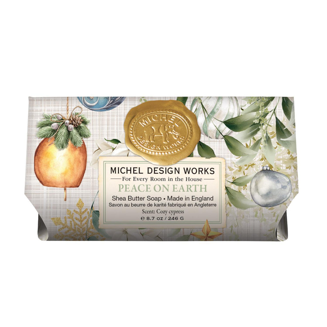 Stonewall Kitchen - Michel Design Works - Peace on Earth Large Bath Soap Bar 8.7 oz - 802445