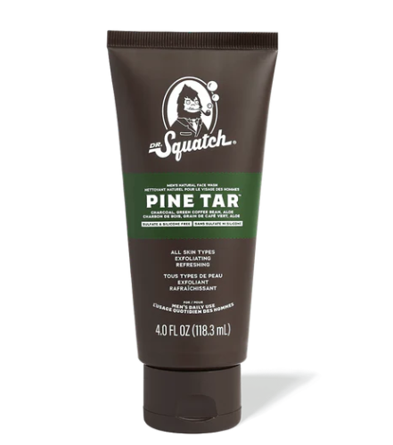 Dr. Squatch - Pine Tar Face Wash 4 oz - WH-FWA-PNT-01