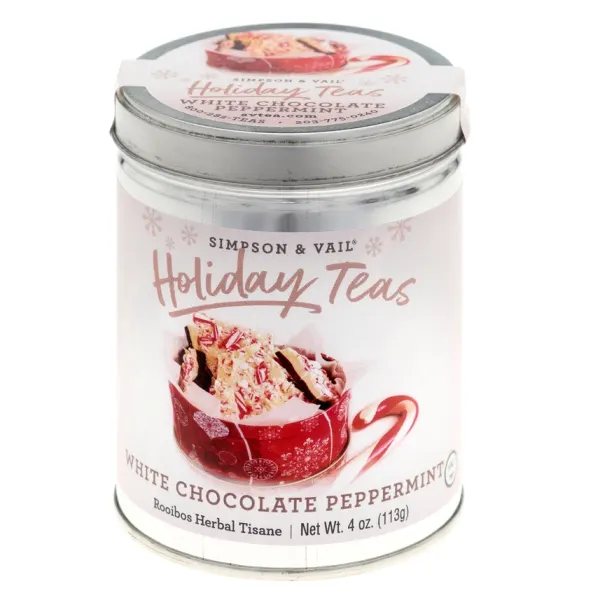 Simpson & Vail - Holiday Teas - White Chocolate Peppermint 4 oz