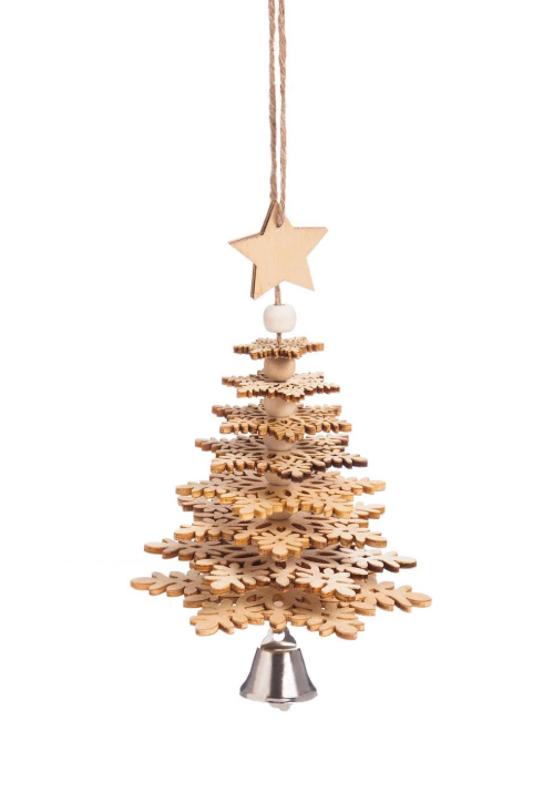 Evergreen - Woodland Storybook Ornament Wood 3D Christmas Tree - 3OTW053