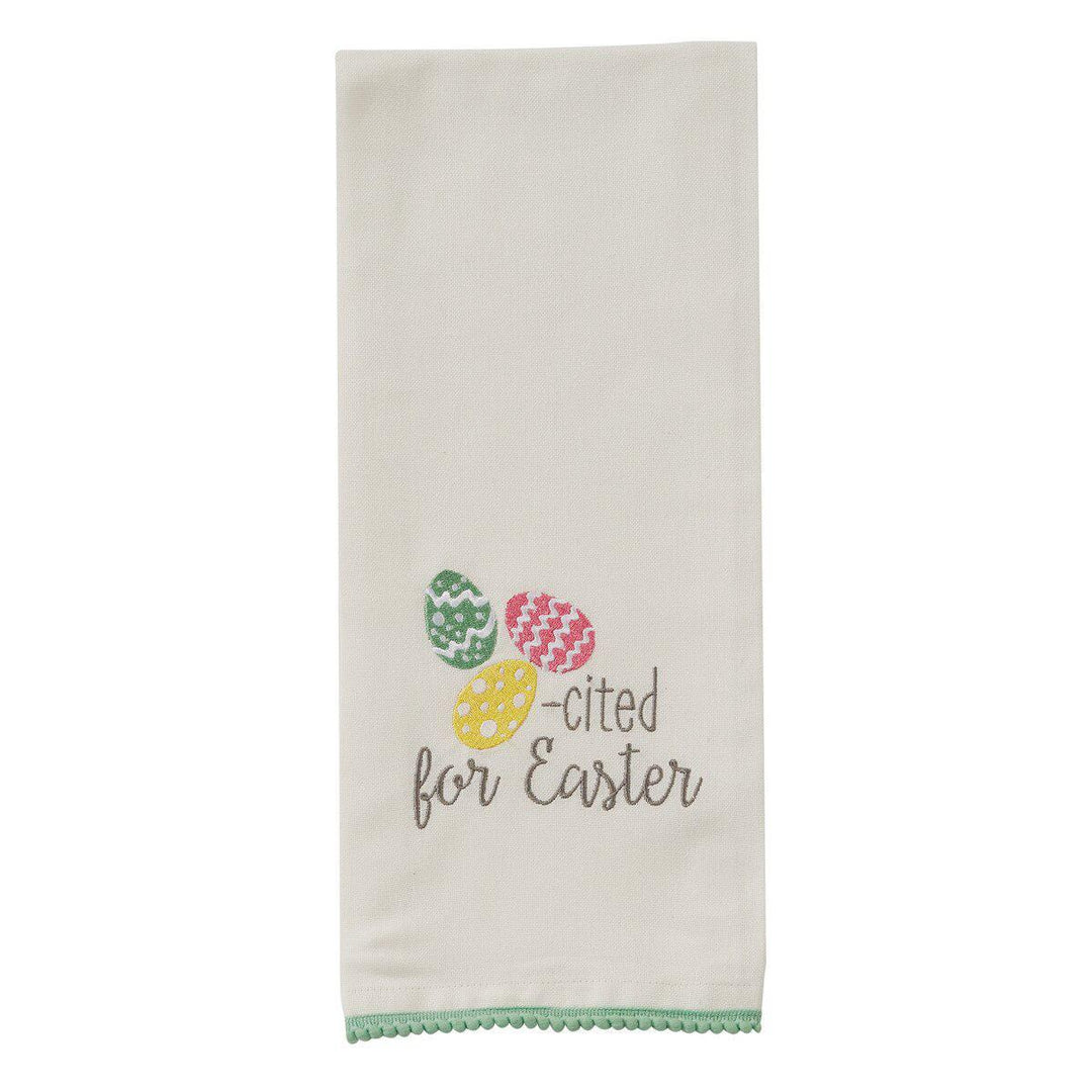 Park Designs - Egg-Cited for Easter Embroidered Dishtowel - 7499-621