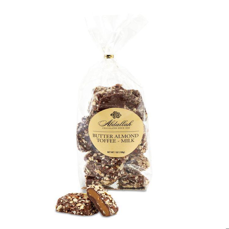Abdallah Candies - Holiday - Milk Chocolate Butter Almond Toffee 7 oz - 7016X