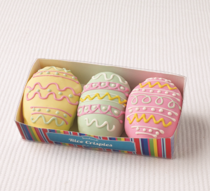 Sweet Shop USA - 3 Piece Easter Egg Rice Krispies 6 oz - F105030356471 DISSVF