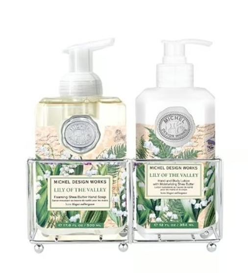 Stonewall Kitchen - Michel Design Works - Lily of the Valley Hand Care Caddy 17.8 oz / 12 oz - 846464