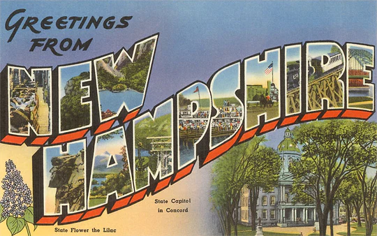 Found Image Press - NH-63 Postcard: Greetings from New Hampshire NH-00063-PC2001-M