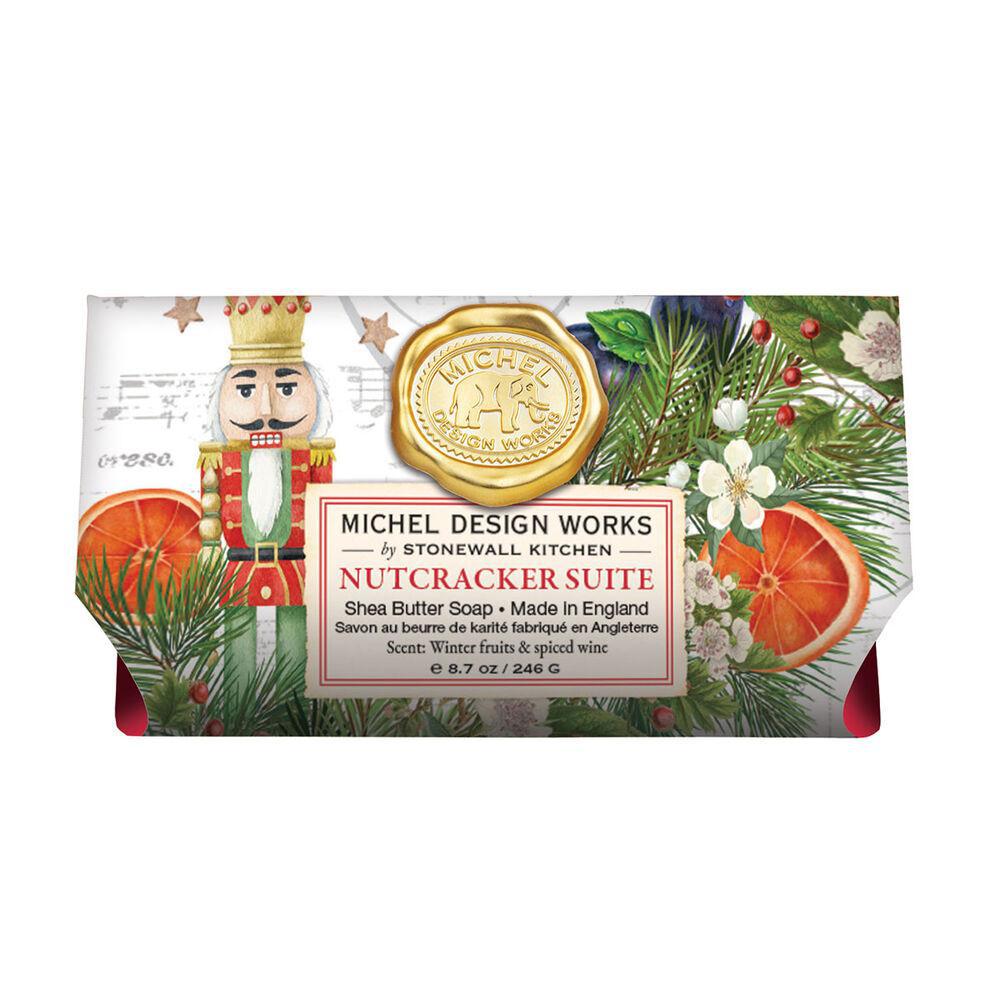 Stonewall Kitchen - Michel Design Works - Nutcracker Suite Large Bath Soap Bar 8.7 oz - 802426 DISVEN