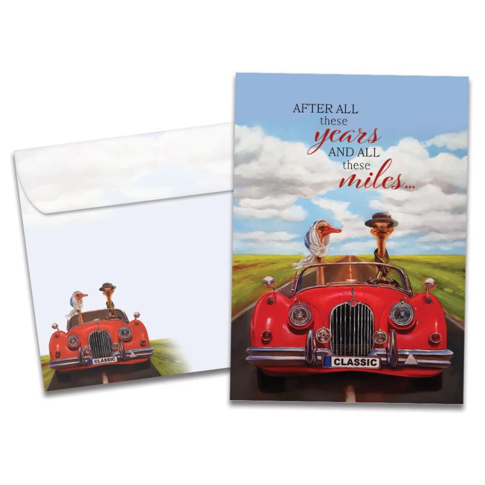 Tree-Free Greetings - Anniversary Card - All These Miles 22084