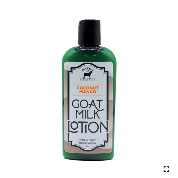 Bates Family Farm - 4oz Goat Milk Lotion - Coconut Mango