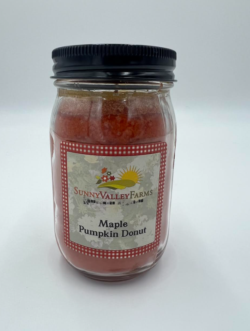 Sunny Valley Farms -  Candle - Maple Pumpkin Donut - 12 oz Pint MPDP