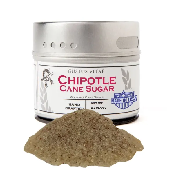 Gustus Vitae Smoked Chipotle Cane Sugar  Tin