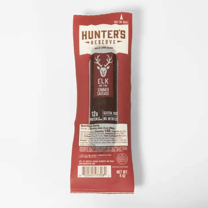 Hunter's Reserve - Elk Summer Sausage 4 oz - SS5073082 DISSVF