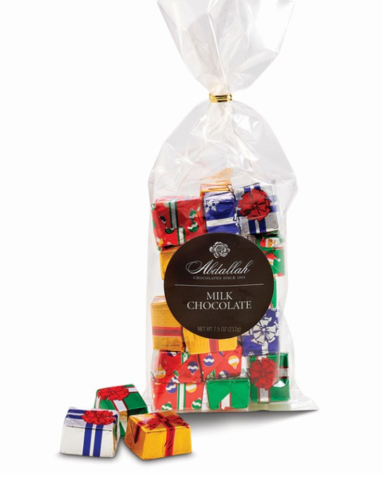 Abdallah Candies - Milk Chocolate Foiled Presents 7 oz Bag - 7046X