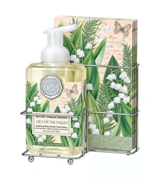 Stonewall Kitchen - Michel Design Works - Lily of the Valley Foaming Soap & Napkin Set - 809464