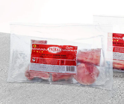 Primal Dog -  Frozen Bones Buffalo Marrow - 2 Inches - 6 Count - 76000029 DISSVF