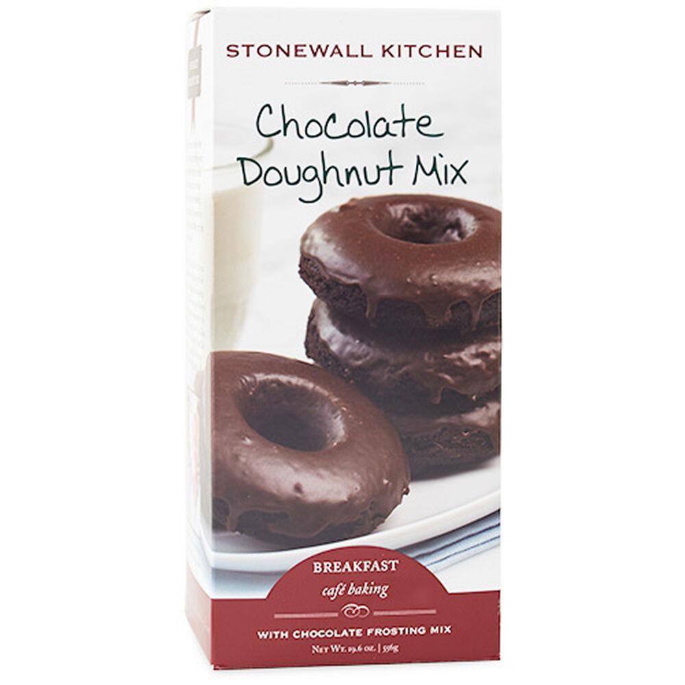 Stonewall Kitchen Chocolate Doughnut Mix with Chocolate Frosting 19.6 oz box 553122 DISVEN
