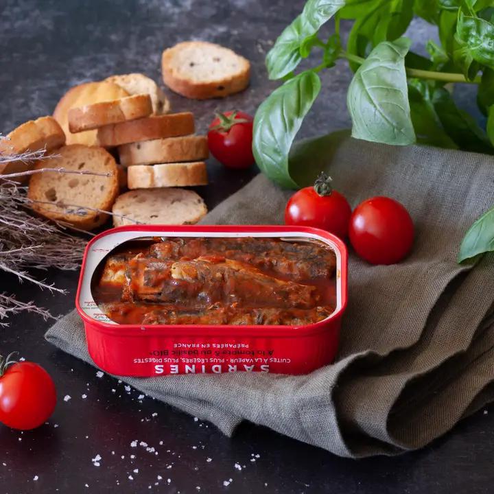 Ferrigno - Sardines with Organic Tomato and Basil 4.8 oz - LBMTBB