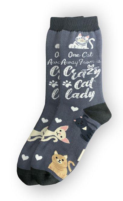 E&S Pets - Crazy Cat Lady Full Body Socks 800 FB-229 DISVEN