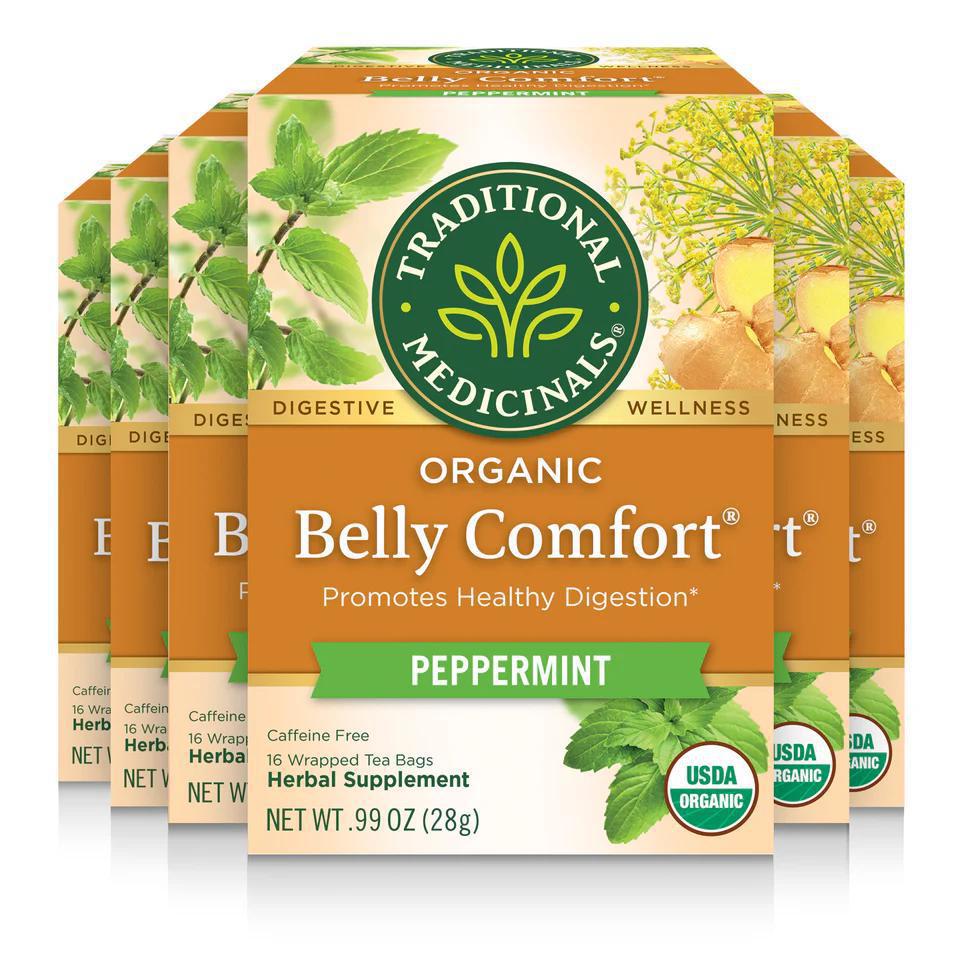 Traditional Medicinals - Belly Comfort Peppermint Tea 16 Bags - 1726