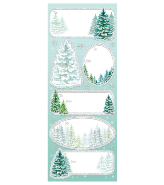 Jillson & Roberts - Label - Snowy Trees XLA624