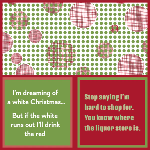 Drinks On Me: Napkins:  Xmas hard to shop of 20, 7058