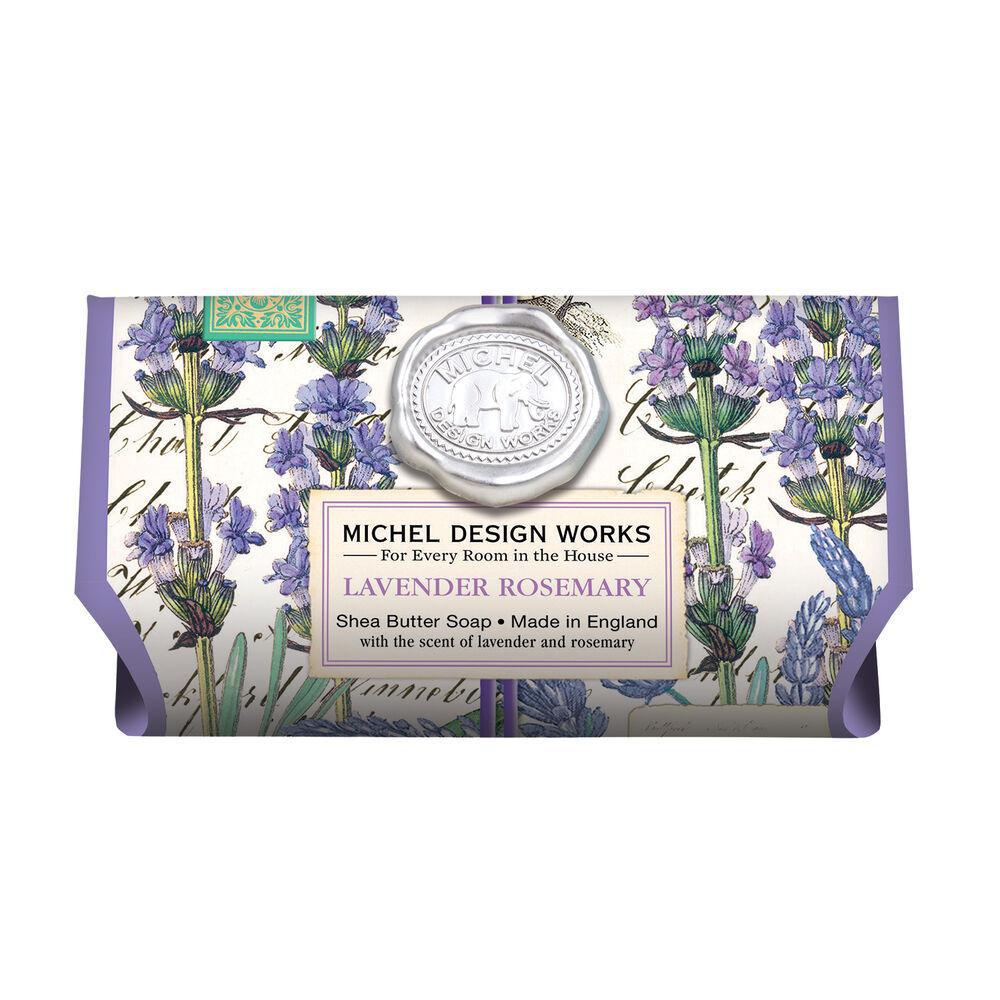Stonewall Kitchen - Michel Design Works - Lavender Rosemary Large Bath Soap Bar 8.7 oz - 802081