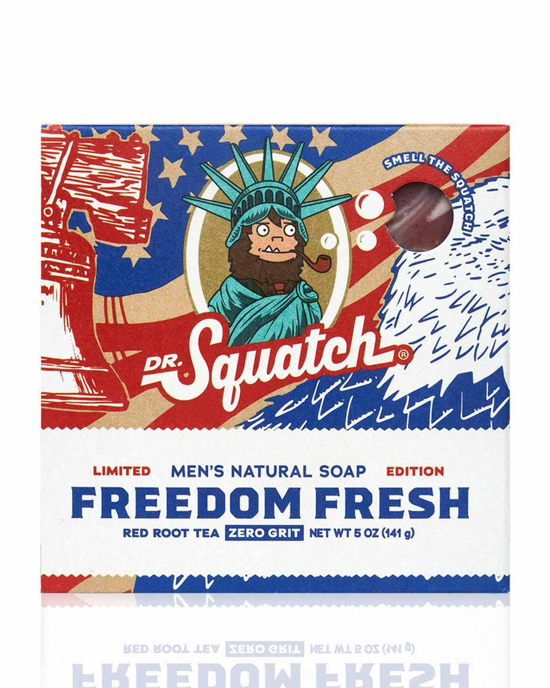 Dr. Squatch - Freedom Fresh Bar Soap  - Red Root Tea Zero Grit (Blue Bar) DISVEN