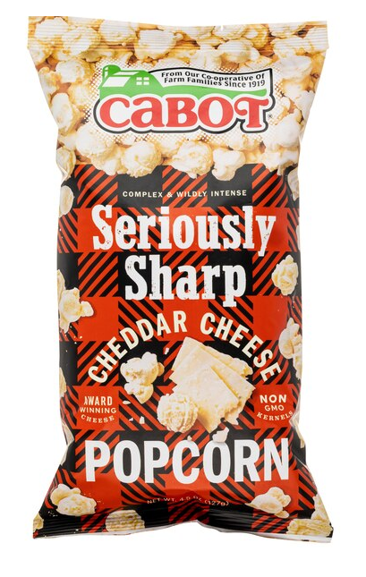 Cabot - Seriously Sharp Cheddar Popcorn 4.5 oz - 5980133