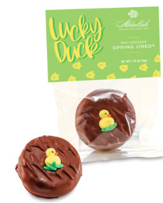Abdallah Candies - Milk Chocolate Covered Lucky Duck Spring Oreo .75 OZ - 9304E