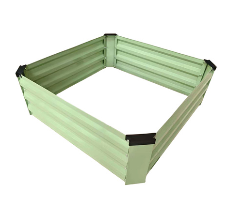 Centurion - Square Steel Raised Garden Bed - Light Green - 82760195