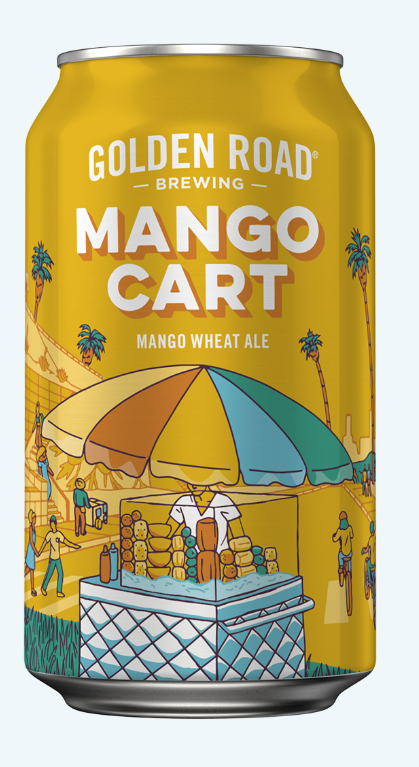 Golden Rod Brewing - Mango Cart Wheat Ale - 6 Pack 16 oz Cans - 1019863