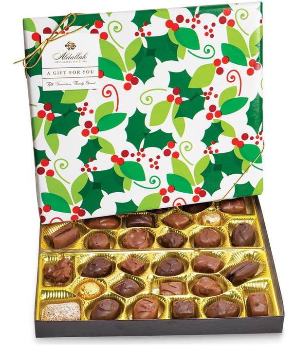 Abdallah Candies - Select Assortment Chocolates w/ Holiday Gift Wrap 15 oz - 7000X