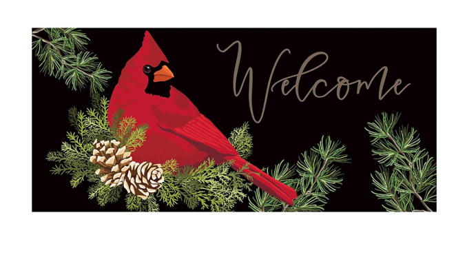 Evergreen - Cardinal and Evergreen Sassafras Mat - 432217