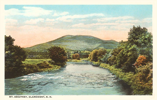 Found Image Press - NH-117 Postcard: Mt. Ascutney, Claremont NH-00117-PC2001-M