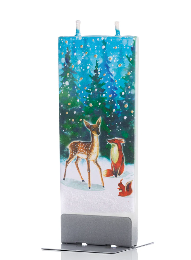 Flatyz - Flat Candle - Winter Woodland Creatures - D23021
