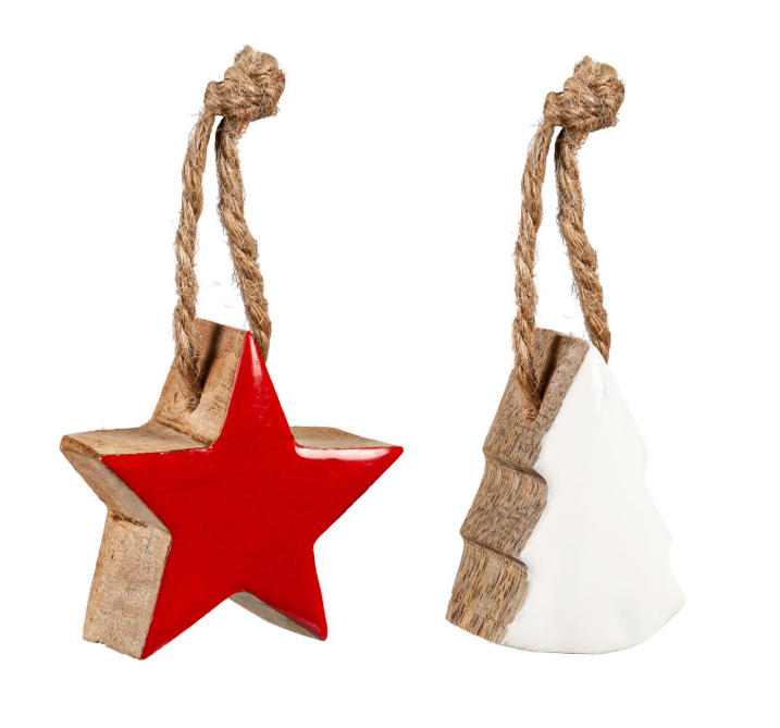 Evergreen - Woodland Storybook Ornament Wood Icon - P4220