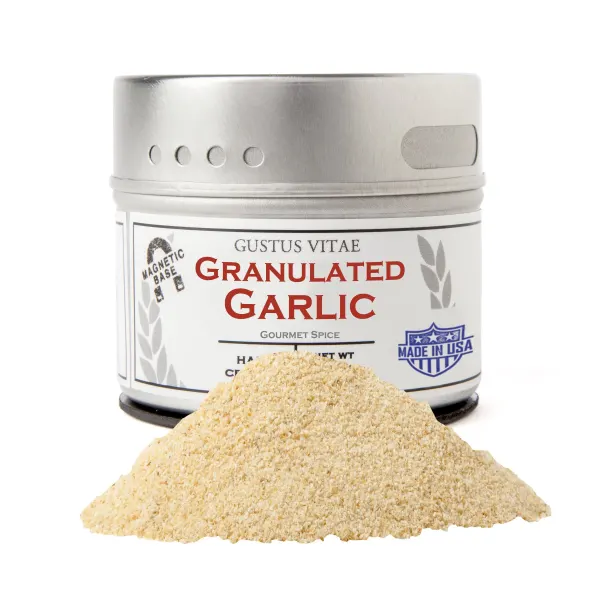 Gustus Vitae Granulated Garlic  Tin