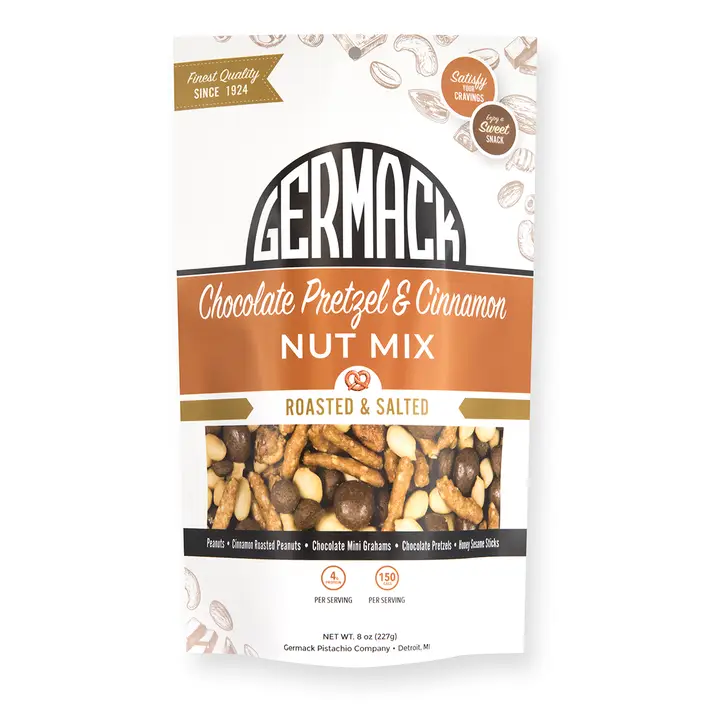 Germack Pistachio Company - Chocolate Pretzel N Cinnamon Snack Mix - 8 oz