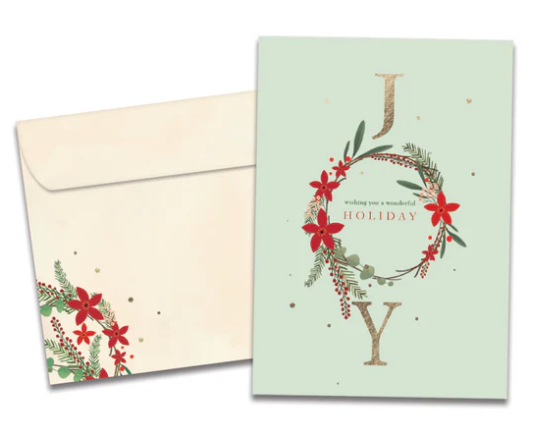 Tree-Free Greetings - Holiday - Joy Wreath - 22323