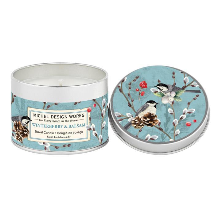 Stonewall Kitchen - Michel Design Works - Winterberry & Balsam Travel Candle - 849444