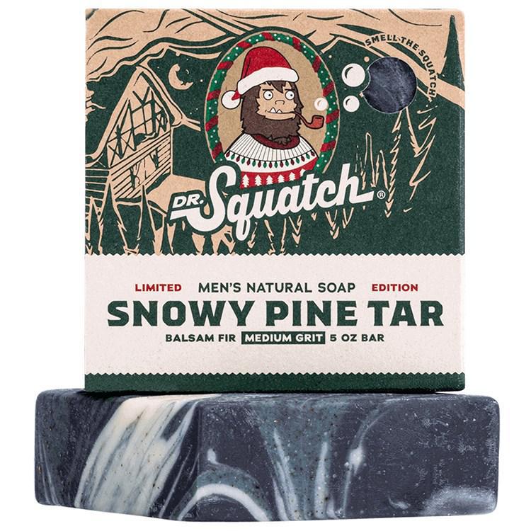 Dr. Squatch - Snowy Pine Tar Bar Soap 5 oz - WH-BAR-SPT-01